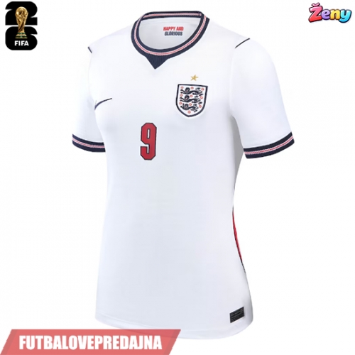 Lacne Ženy Futbalové dres Anglicko Harry Kane #9 MS 2026 Krátky Rukáv - Domáci